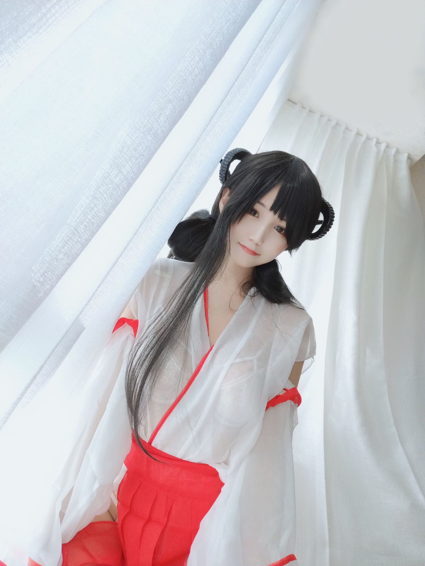 [网红COSER]动漫博主小仓千代w巫女插图8
